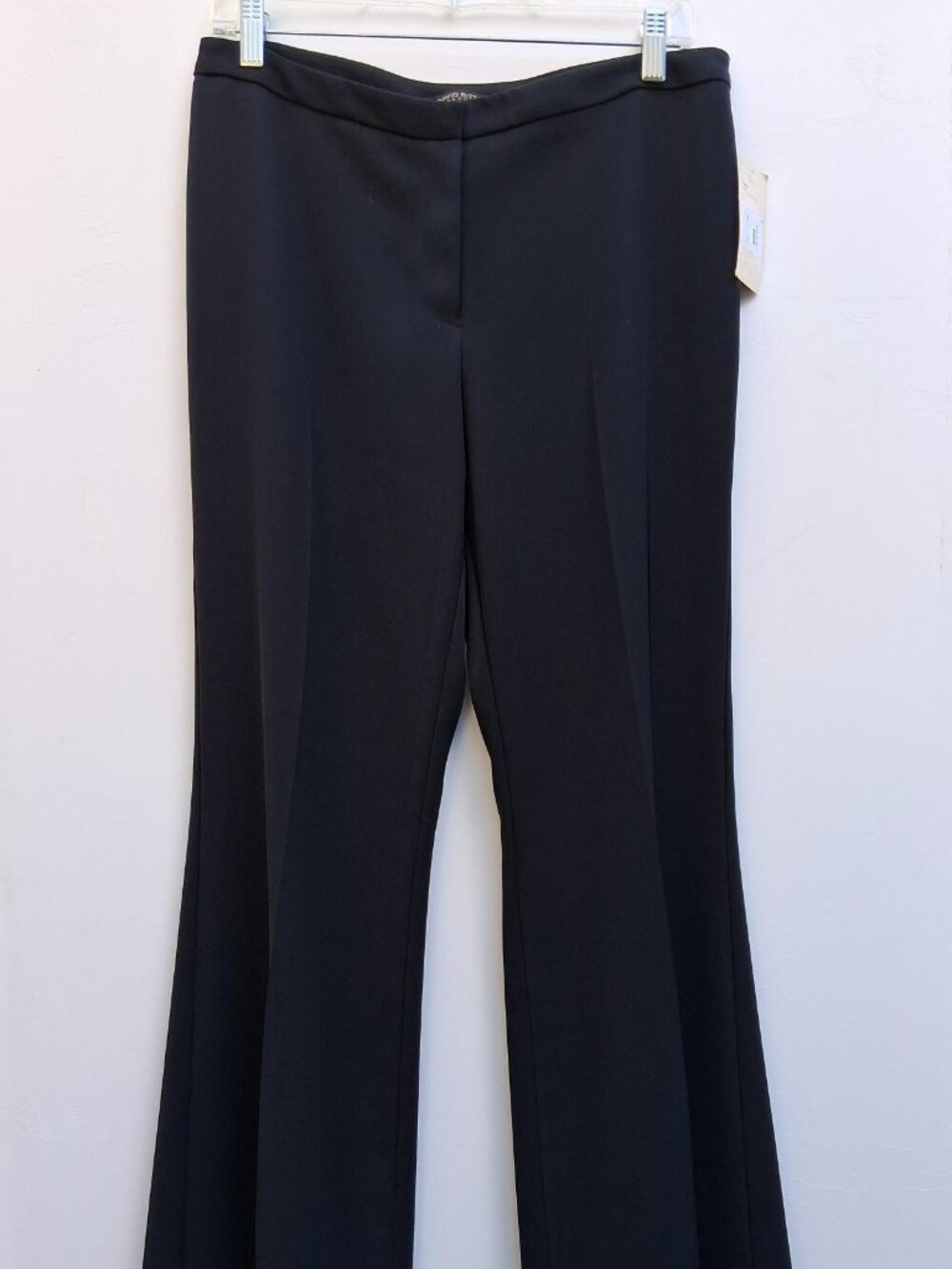 David Bitton Collection high-rise wide-leg flowy pants, black (size 10)